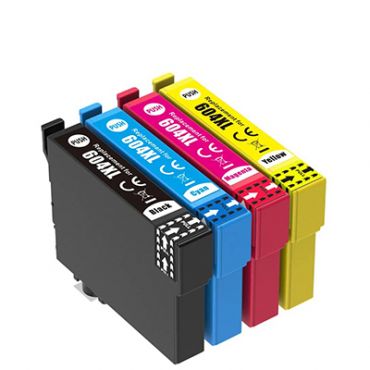 Compatible 604 XL High Capacity Printer Cartridges Combo Pack - 4 Cartridges 