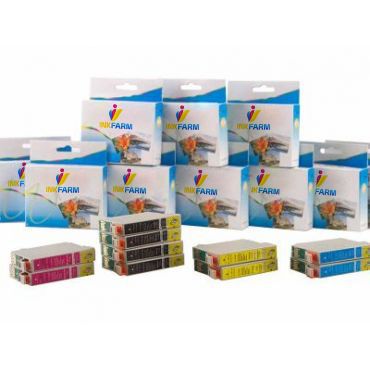 Compatible T0551/2/3/4 High Capacity Printer Cartridges Combo Pack - 10 Cartridges  