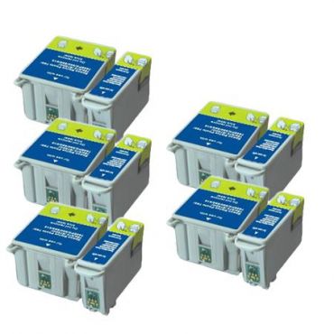 Compatible T007 & T009 High Capacity Printer Cartridges Combo Pack - 10 Cartrdiges 